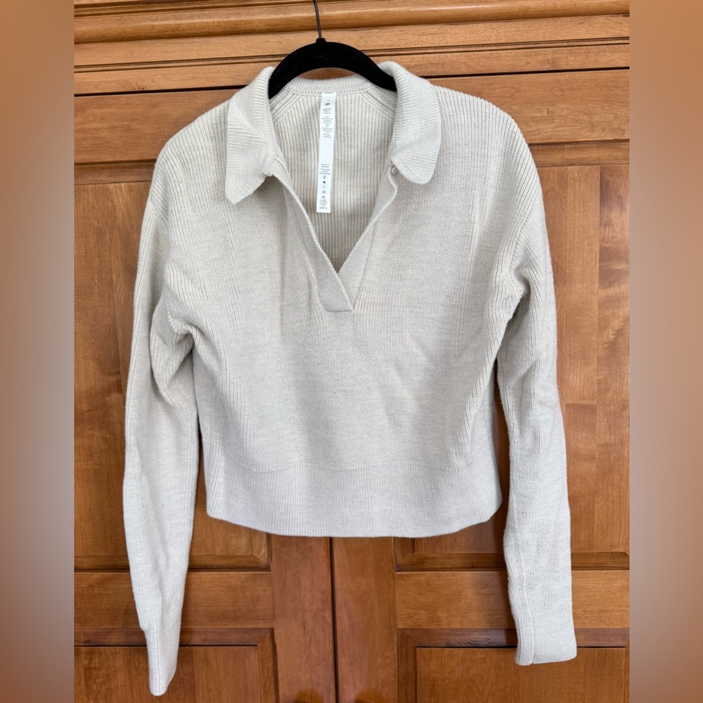 Lululemon Collared Merino Wool-Blend Sweater